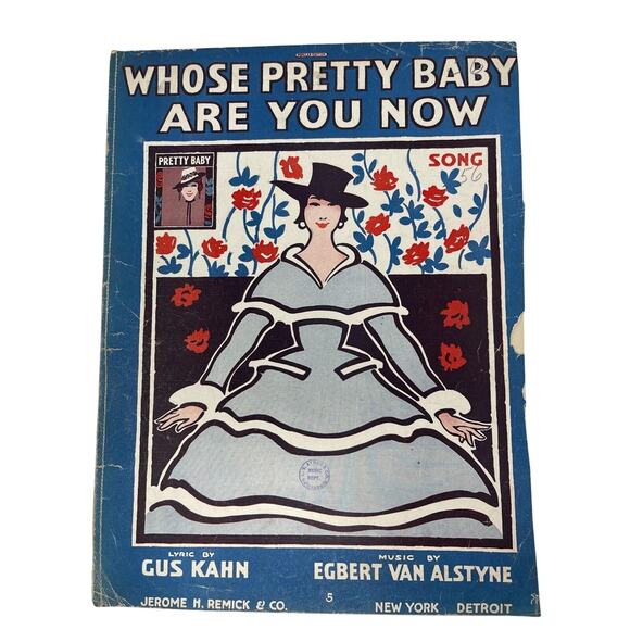 1916 Whose Pretty Baby Are You Now Sheet Music Gus Kahn Egbert Van Alstyne - Picture 1 of 8